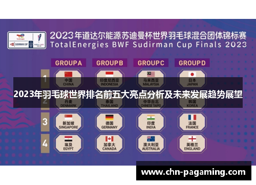 2023年羽毛球世界排名前五大亮点分析及未来发展趋势展望